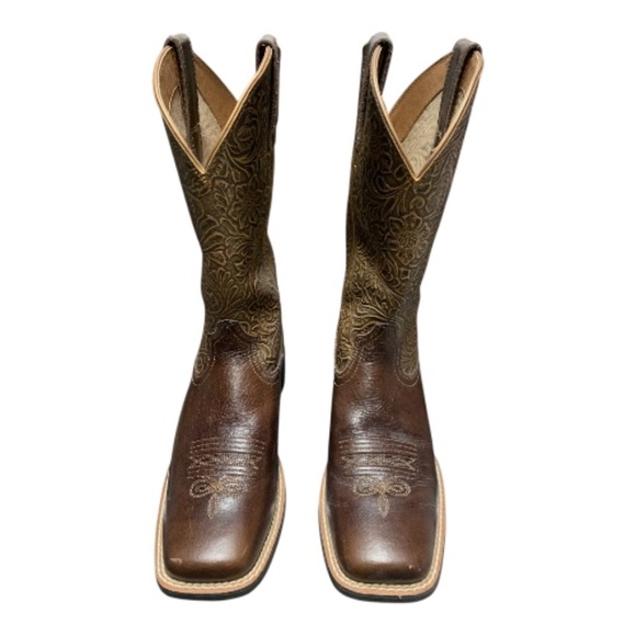 ARIAT Round Up Wide Square Toe Western Boot - Sz 7 NWB - Picture 2 of 13